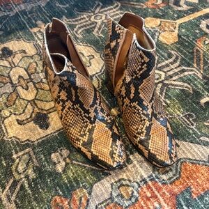 Franco sarto snake skin boots